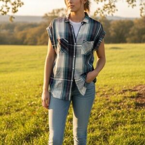 Rails "Britt" Multicolored Plaid Button Down